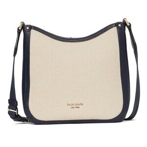 NWOT Kate Spade Roulette Canvas Medium Messenger Bag 7"H x 7.8"W x 3"D
